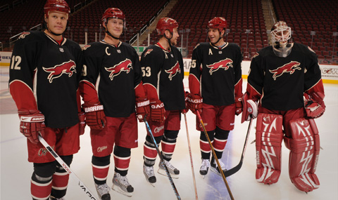 Mock-up of the Yotes third jersey leak from the Hockey Jersey