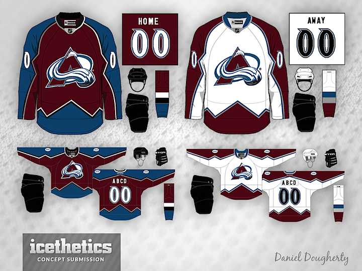 What the Avs several jersey modifications might look like