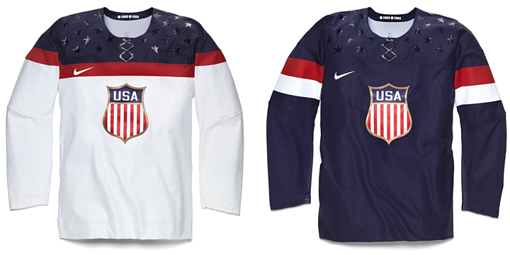 Nike, Shirts, Team Usa Olympic Hockey Nike Jersey 28