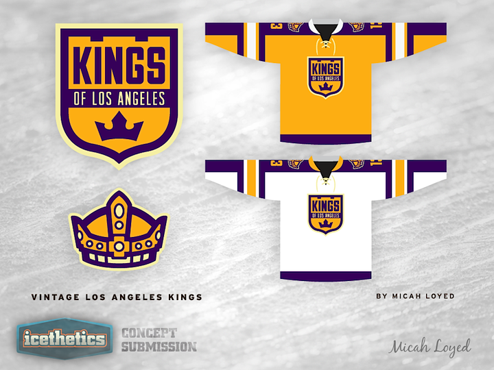 la kings 80's jersey
