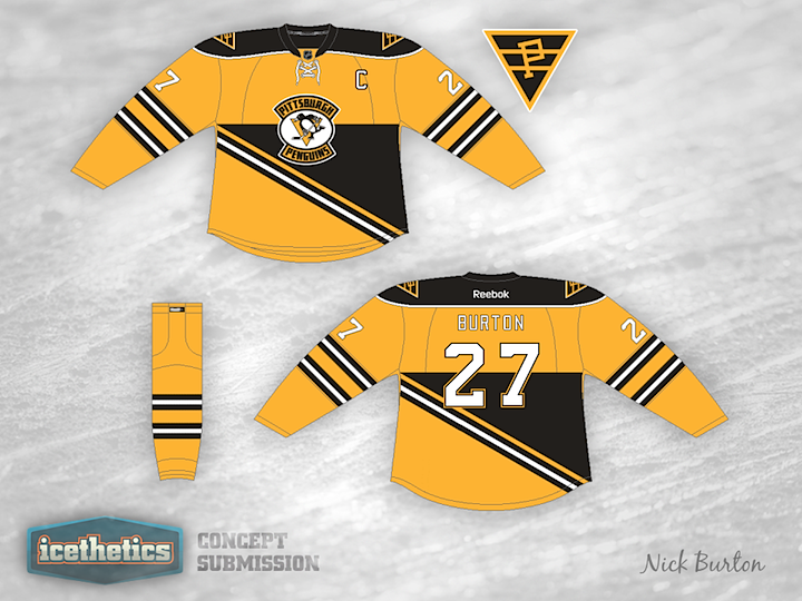 Pens Jersey Concept I made (ig: @lucsdesign91), doing a new team concept  everyday on IG and I figured I'd start with my favourite team the Pittsburgh  Penguins. Happy Hockey is back day