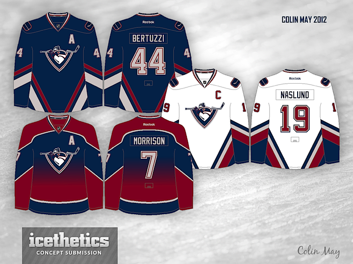 Jersey Concepts on X: #canucks white skate jersey   / X
