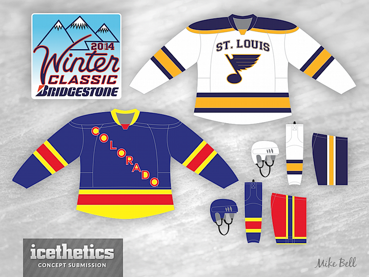 blues and blackhawks winter classic jerseys