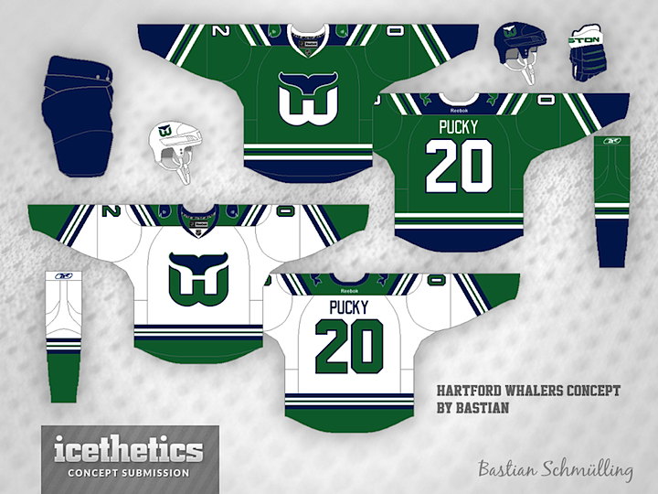 New Hartford Whalers Pucky vintage hockey tshirt
