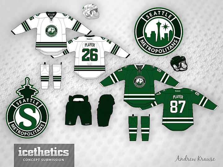 Jersey Concepts on X: Seattle Metropolitans Jersey Concept #NHL