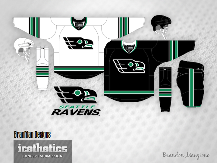 Graphic designer releases concept logos and jerseys for Seattle NHL team -  Article - Bardown