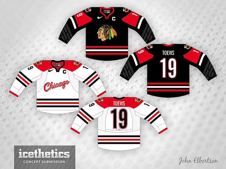 Jersey Concepts on X: Chicago Blackhawks black jersey concept