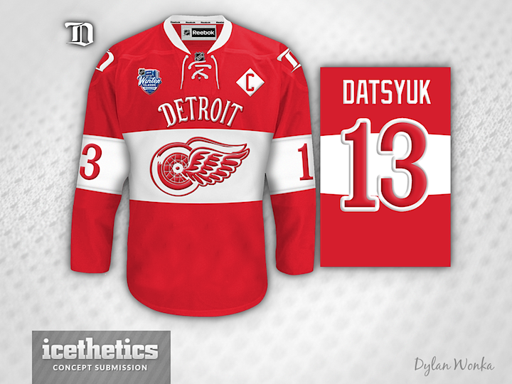 red wings third jersey